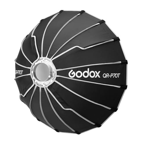 Godox QR-P70T 27.5" Quick Release Parabolic Softbox for Godox SL60II SL150III FV150II AD300PRO AD400PRO AD600BM SZ300R VL300 UL150II ML60 Other Bowen Mount Studio Flash Speedlite - Image 4