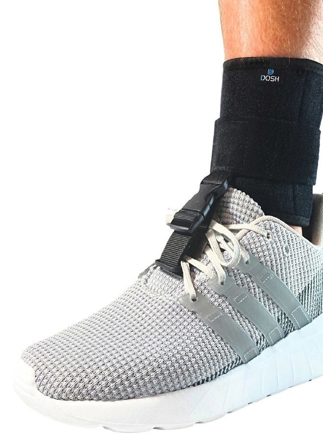 Dosh AFO Foot Drop Brace - Drop Foot Brace for Walking - AFO - Unisex (Black) - Image 1