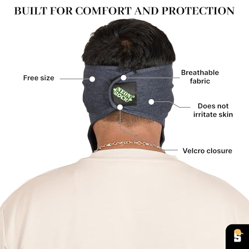 SOUL eTHICS R2 Cotton Visor Face Mask | Unisex Balaclava | Full Face Ninja Mask | Unisex Bike Riding & Cycling, Anti Pollution Dust & Sun Protection Full Face Cover Reusable Visor Mask (Jeans Blue) - Image 4