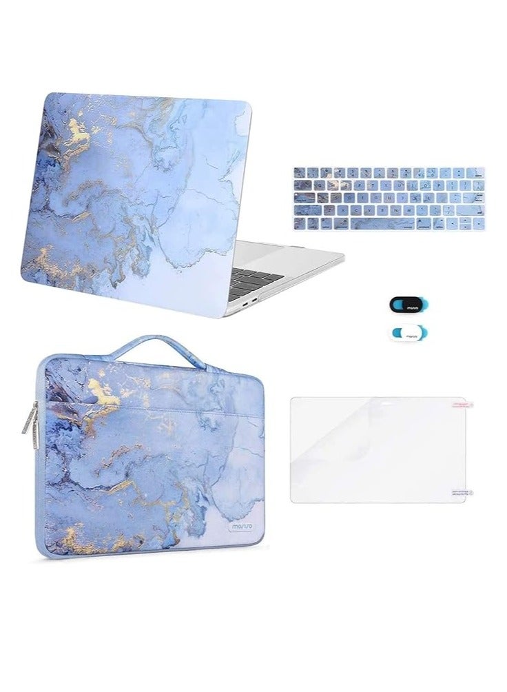 MOSISO Hard Case for MacBook Pro 13 Inch – Compatible 2023–2016 M2/M1 A2338/A2251/A2289/A2159/A1989/A1708/A1706 – Watercolor Marble Protective Cover - Image 1
