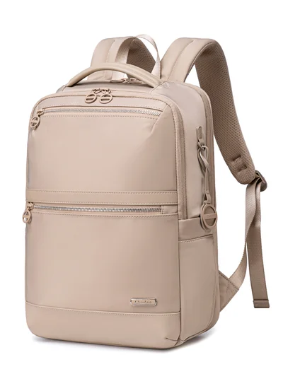 Chantria Premium Durable Water-Resistant Computer Backpack for Women Multifunctional Anti-Theft Lightweight Daypack for Casual Travel School College, CB00766- Khaki
