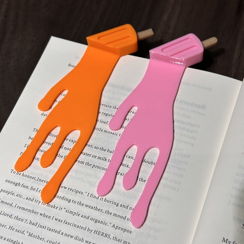 2 Random Colors Fun Ice Cream Cone Bookmark Set Non Slip Page Markers For Books Journals Office Use Cute Ice Cream Design Gifts For Book Lovers Students Professionals - Image 3
