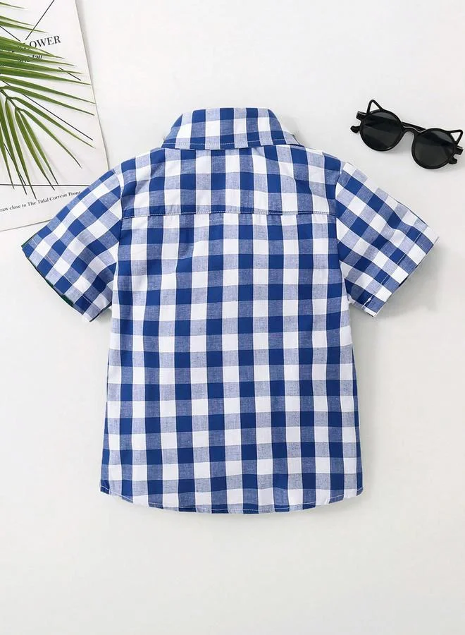 تايك تو بلوزة بأكمام قصيرة كاروهات