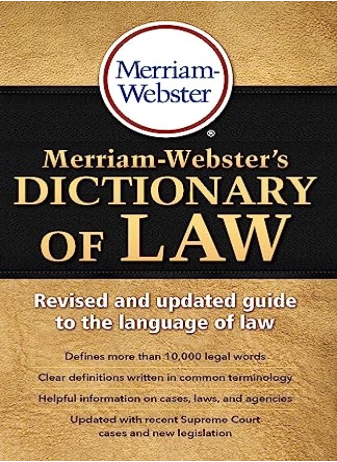 Merriam-Webster Merriam-Webster's Dictionary of Law 