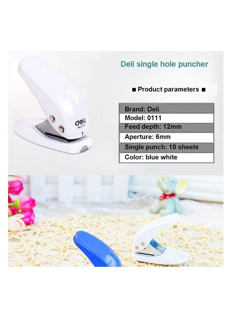 Deli - One Hole Paper Punch Assorted Colours - Image 1
