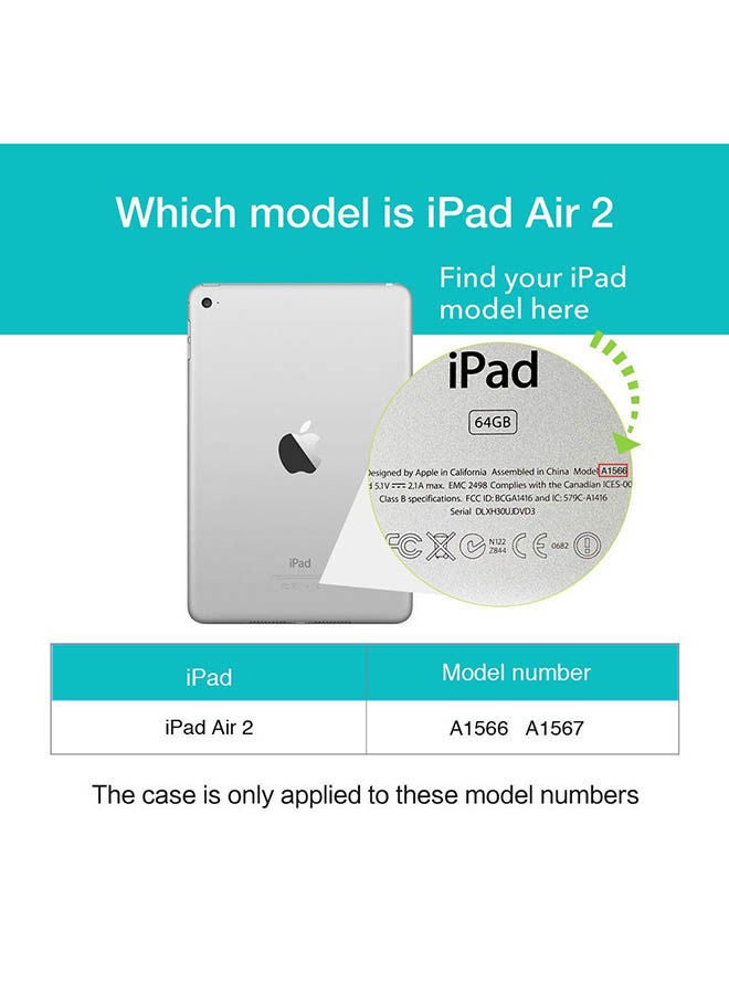 نيبمينينت غطاء حماية ذكي مزود بحامل تريفولد بتصميم نحيف وخفيف الوزن من سلسلة يبي كلور لهاتف آبل آيباد برو 2 الشمبانيا الذهب - Image 4