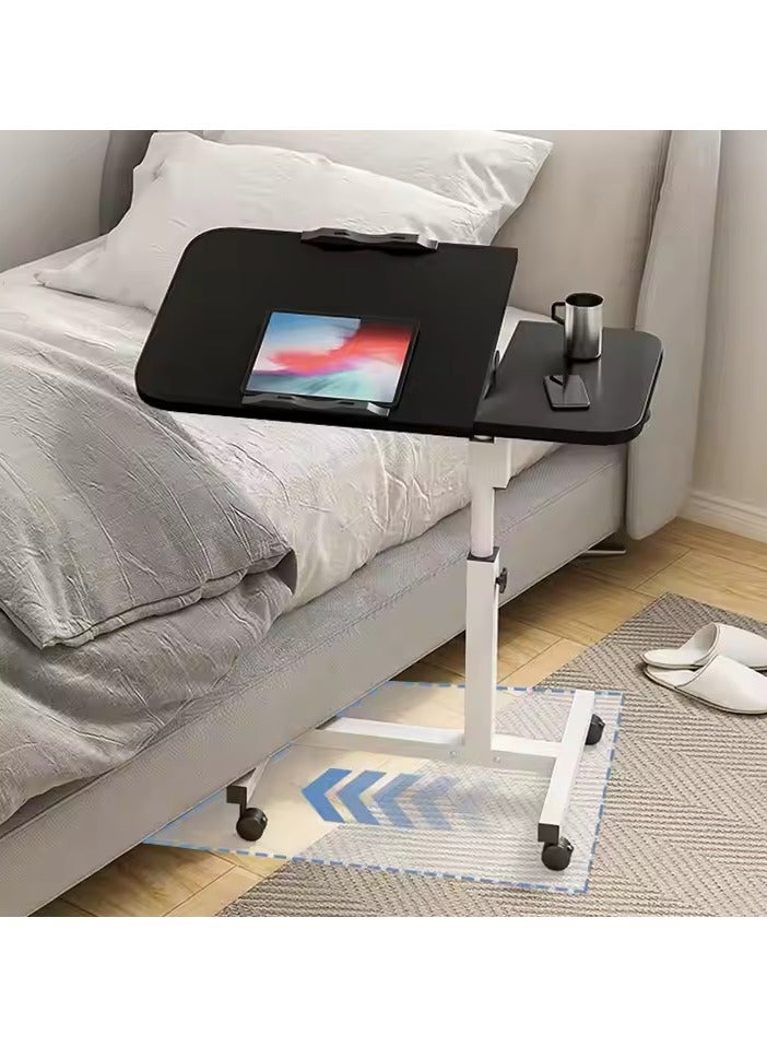 Y&D Lifting and Rotating Laptop Desk Adjustable Laptop Table Adjustable Standing Table With Wheels 60*40cm For Sofa Bedside Coffee Table  - Image 1