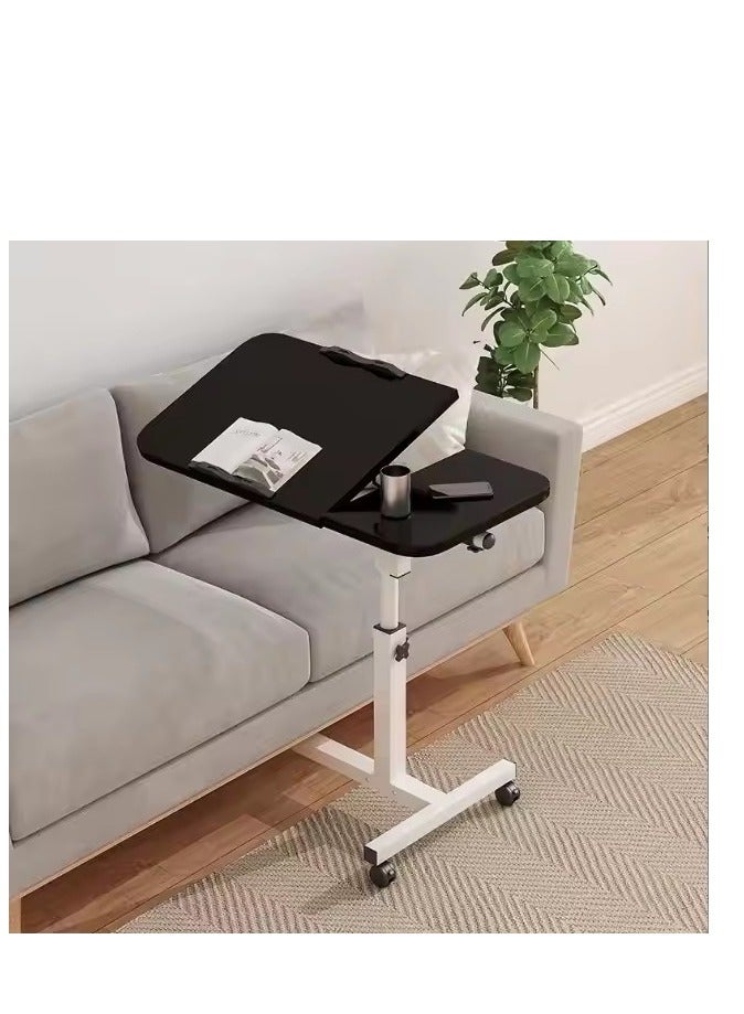 Y&D Lifting and Rotating Laptop Desk Adjustable Laptop Table Adjustable Standing Table With Wheels 60*40cm For Sofa Bedside Coffee Table  - Image 4