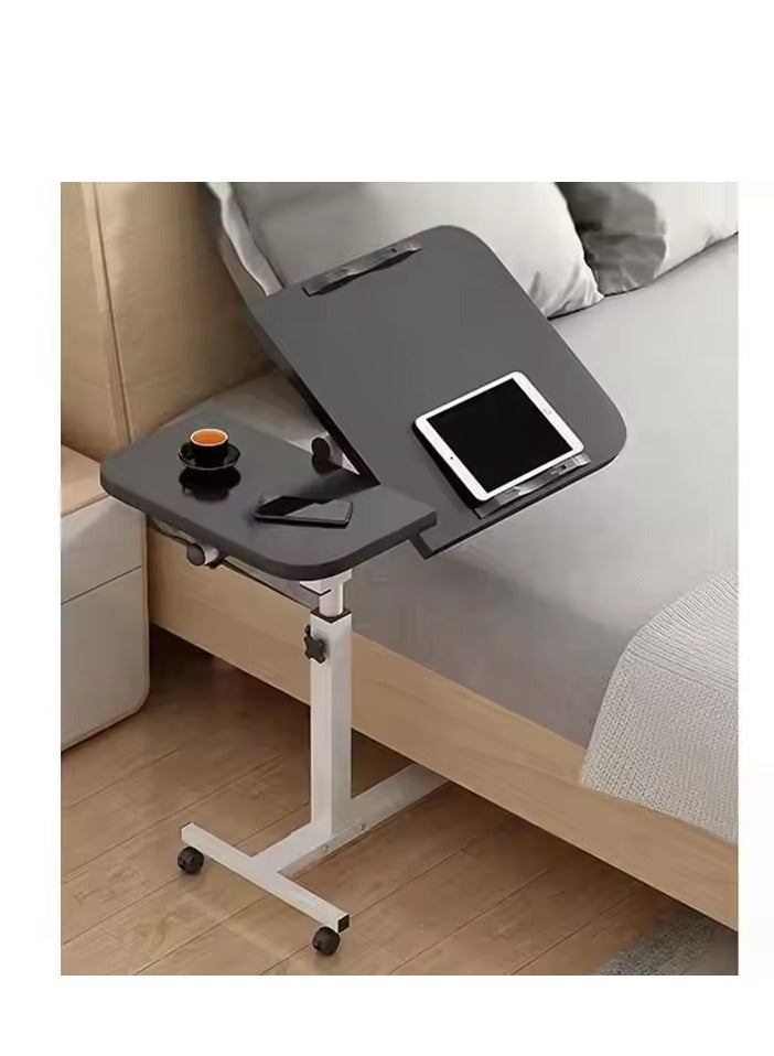 Y&D Lifting and Rotating Laptop Desk Adjustable Laptop Table Adjustable Standing Table With Wheels 60*40cm For Sofa Bedside Coffee Table  - Image 2