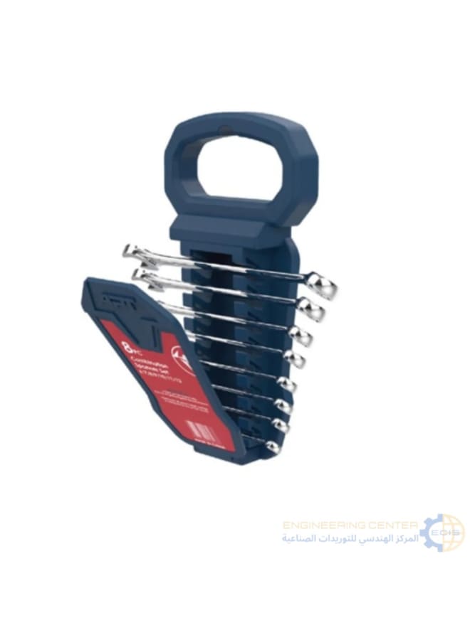 APT 8-22mm Ratcheting Spanner Set, 8 Pieces, One Way, Standard