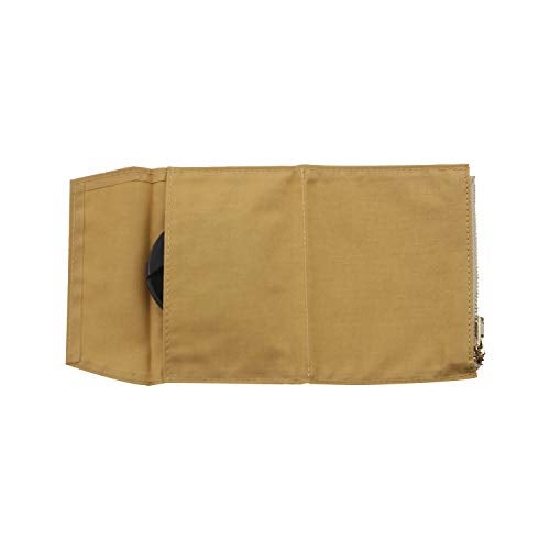 Dwpetzo Canvas Zipper Pouch Refill for Travelers Notebook,Insert Pocket Pack with 2 Elastic Bands TN Accessories Paper Card Holder Storage Bag (Passport Size, Yellow) - Image 4