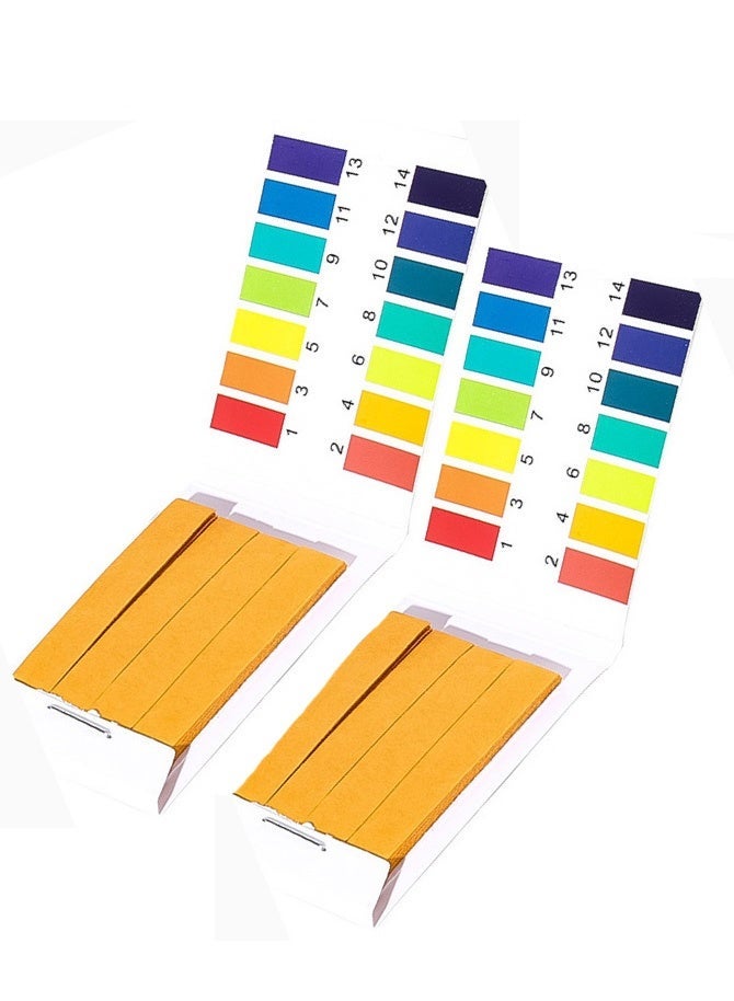 بلولانز ١٦٠ شريطًا متعدد الوظائف لقياس درجة الحموضة بدقة | نطاق واسع للكشف عن الأحماض والقلويات من ١ إلى ١٤، مناسب للمياه/التربة/اللعاب/البول، مع تحليل لوني سريع - Image 1