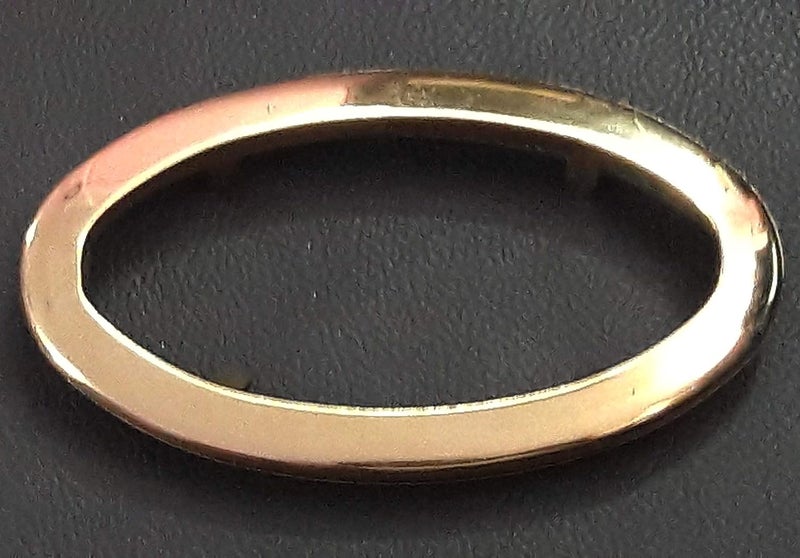 Tia Golden Polished Metal Handle for Purse Bags Clothes and DIY Works Size 12cm Metal Gold Polished 10Pcs - Image 1