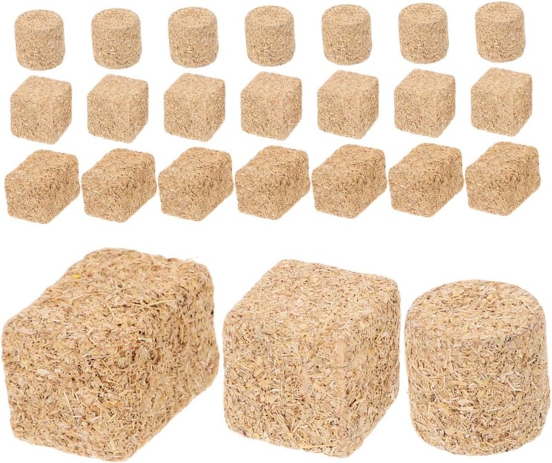 Sewroro 24pcs Realistic Mini Haystack Model Straw Display Faux Hay for Decorative Miniature Landscape - Image 1