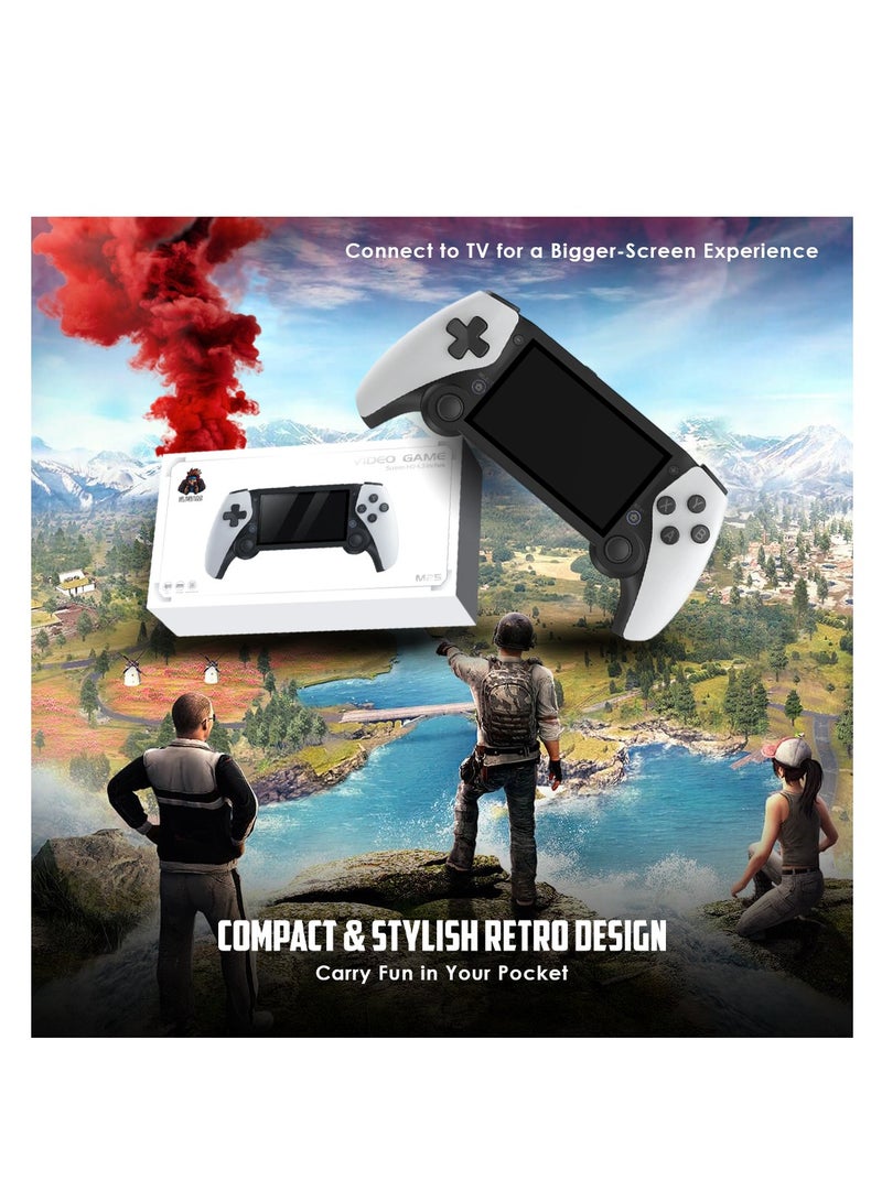 M25 Retro Handheld Game Console – 4.3" IPS Screen, 64GB Storage, 3000mAh Battery, Quad-Core CPU, 20,000+ Classic Games, TV Output, 3D Joystick, Expandable Memory - Image 5