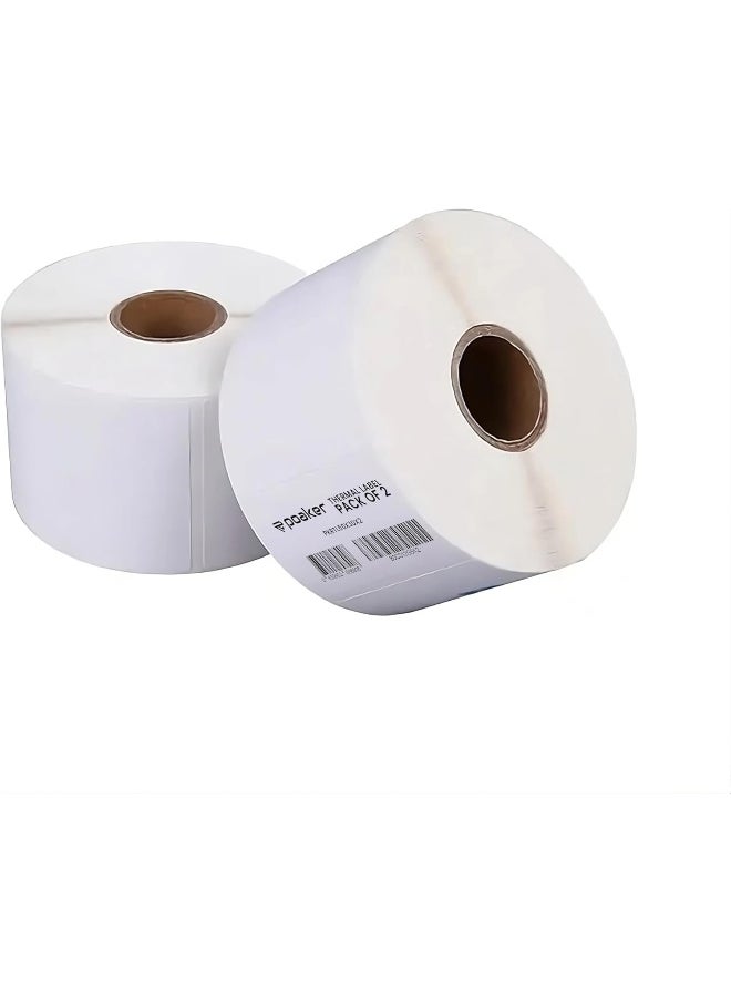 Poaker Direct Thermal Multipurpose Labels 50x30mm, Adhesive Scratch Proof Compatible with Zebra Rollo&Multi Label Printers for SKU ASIN barcode Labeling  - Image 1