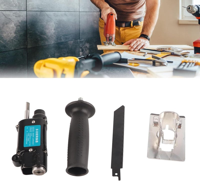 ملحق منشار الحفر، محول قطع المعادن للمثقاب، محول من مثقاب كهربائي إلى منشار، محول منشار ترددي، منشار ترددي، محول مناشير سلسلة ترددية، أداة قطع - Image 2