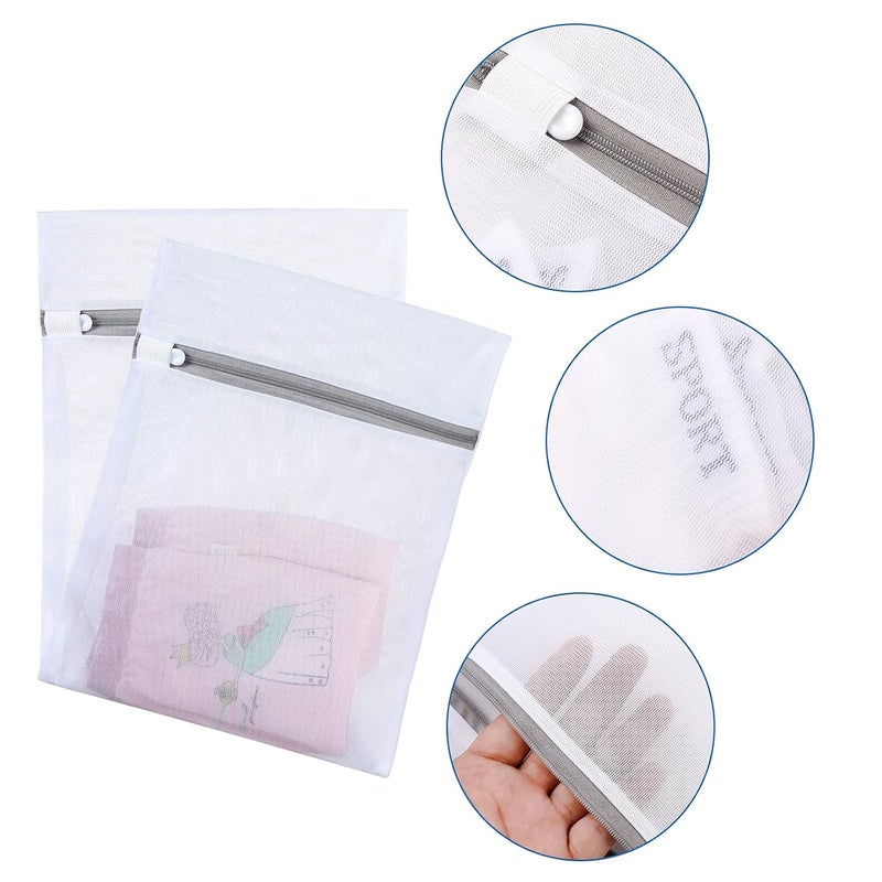 YMHB YMHB Mesh Laundry Bag 3 Pack Durable and Reusable Wash Bag Travel Organization Bag for Garment Bath Towels Bed Sheet  - Image 2