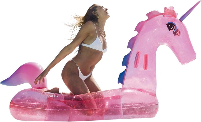 FUNBOY Giant Inflatable Glitter Unicorn Luxury Float for Summer Pool Parties and Entertainment - Image 5