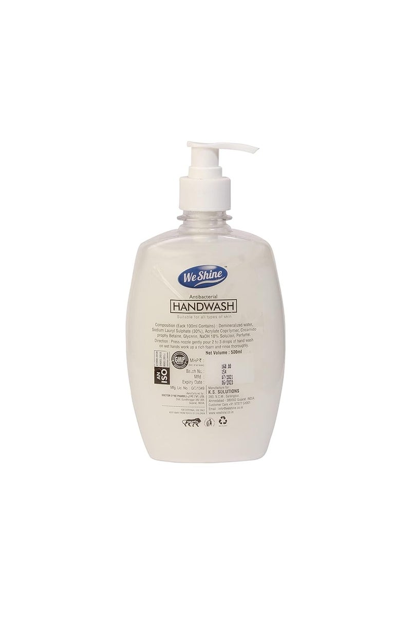 Weshine We Shine Germ Protection Hand Wash Liquid Soap Dispenser Kills 9999 Germs and Bacteria With Refreshing Fragrance 500 ML - Image 2
