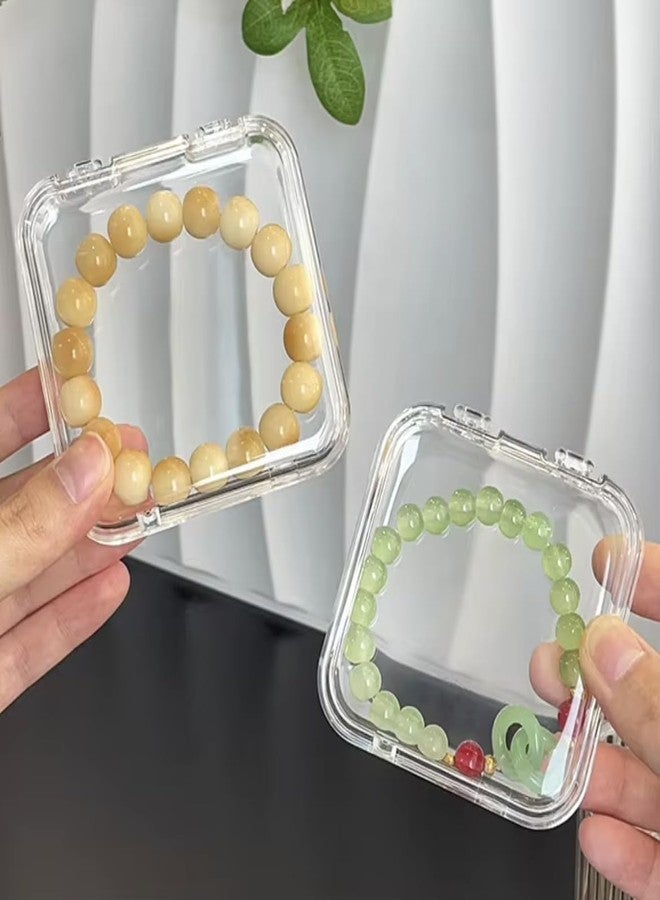 NIXTIL صندوق مجوهرات أكريليك من نيكستيل مع 12 علبة تخزين صغيرة | صندوق تخزين مجوهرات شفاف مقاوم للأكسدة، محمول، مناسب للأقراط والخواتم والأساور والقلائد والساعات للنساء والفتيات [عبوة من قطعة واحدة] - Image 2