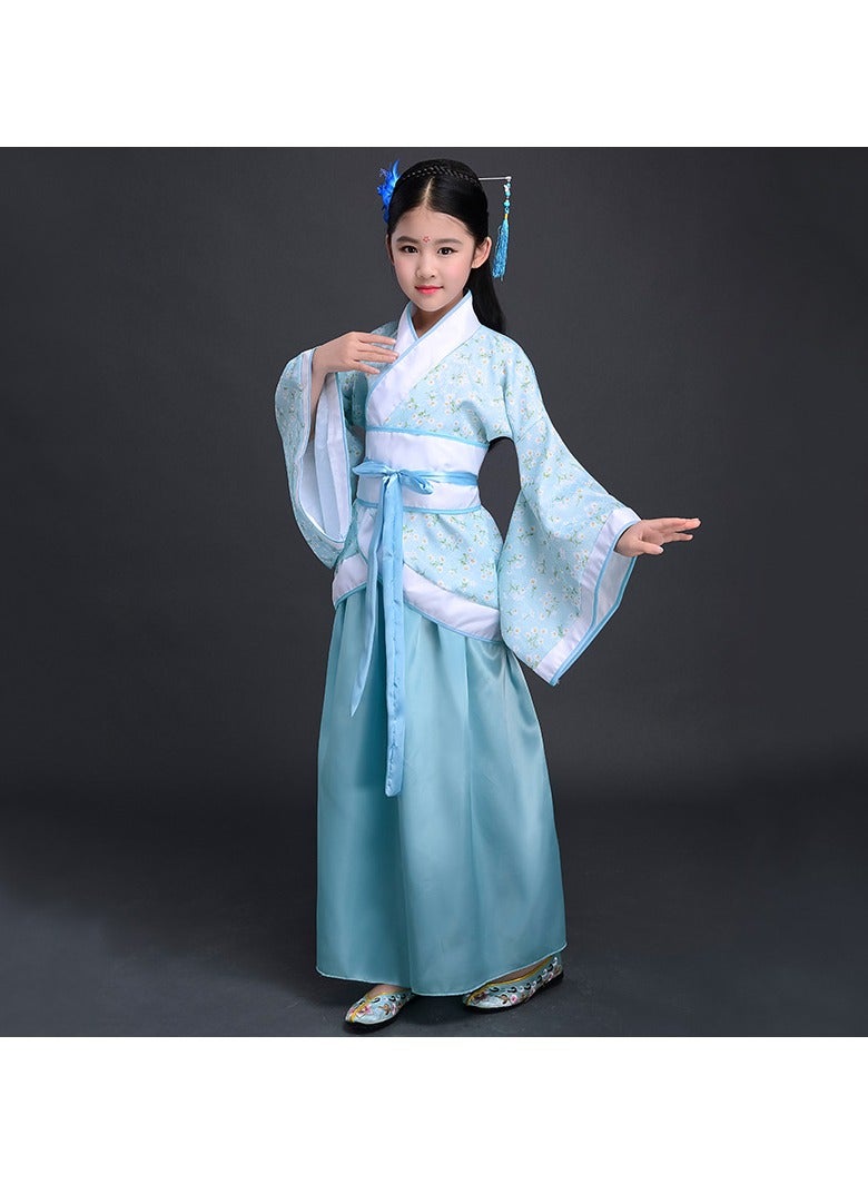 general Traditional Girl's Ancient Hanfu Costume - Elegant Princess Performance Dress for Stage, Cosplay & Cultural Events - Image 1