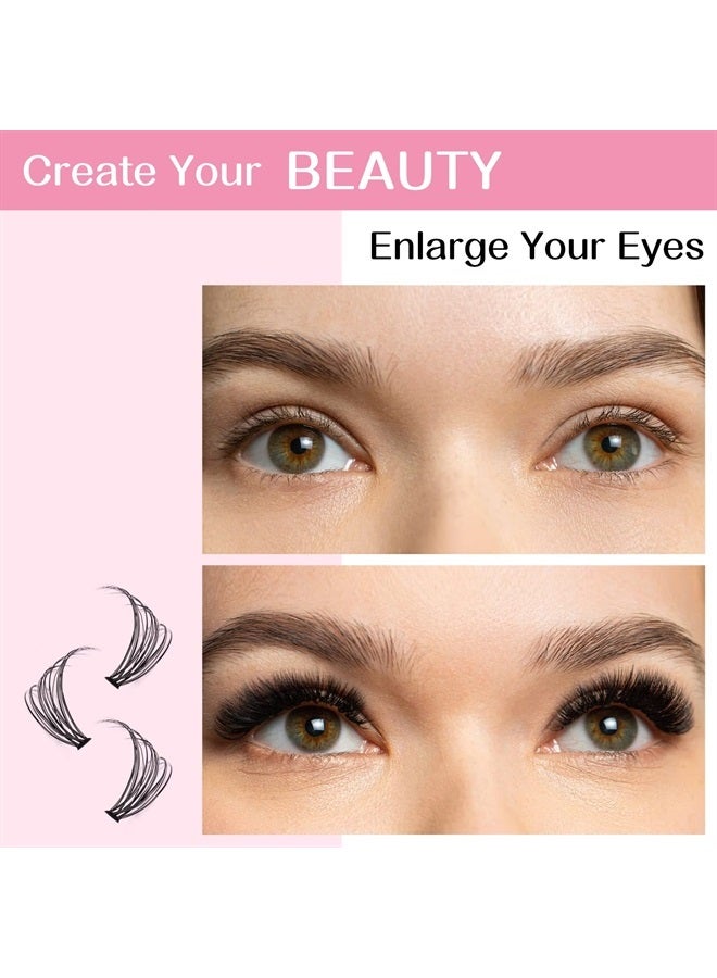 PRO LASHBEAUTY 280 Pcs Individual Lashes 30D-D-0.07-14 Cluster Lashes 10D 20D C D Curl Wispy Lashes Bottom Lashes DIY Lashes At Home（30D-D-0.07-14） - Image 2