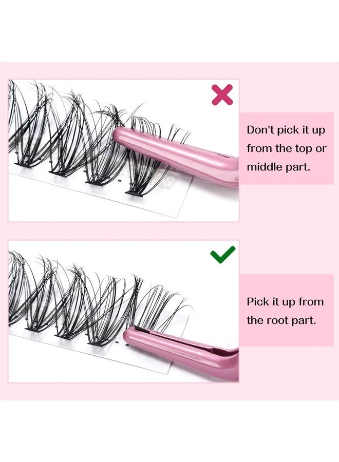 PRO LASHBEAUTY 280 Pcs Individual Lashes 30D-D-0.07-14 Cluster Lashes 10D 20D C D Curl Wispy Lashes Bottom Lashes DIY Lashes At Home（30D-D-0.07-14） - Image 3