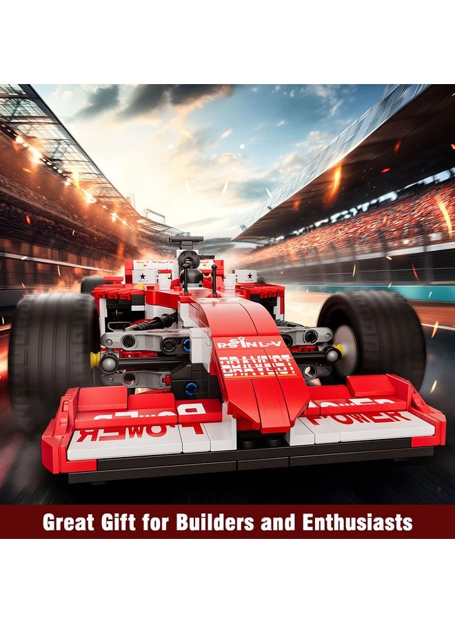 mould king Mould King F1 Car Building Set, 1:12 Scale Formula 1 Model Race Cars, 10035 Car with Spare Tire and Indicator, F1 Blocks Kits for Adults and Boys Kids (1603 Pieces)  - Image 5