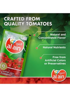 Al Ain Al Ain Tomato Paste Pouch, Pack of 25x70g  - Image 4