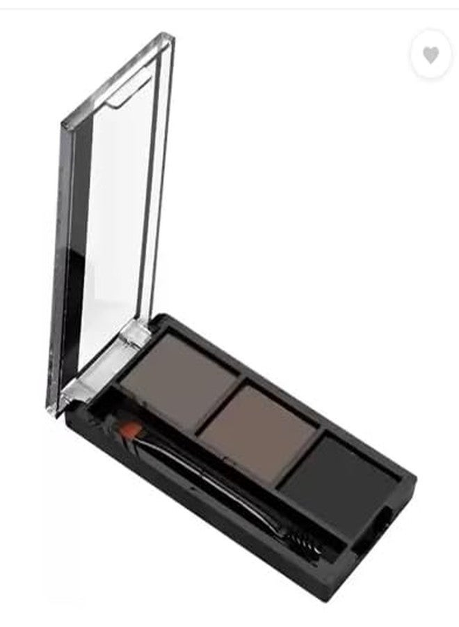 SHENY SOFT Besst Waterproof 3 In 1 Black and Brown Eyebrow Powder Palette - Image 1