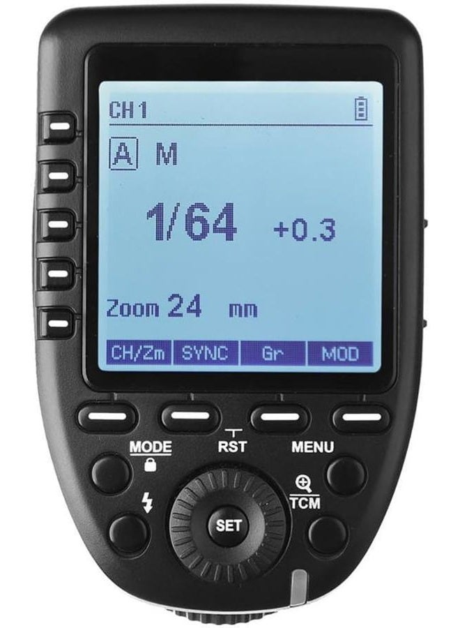 Godox Xpro-S for Sony TTL Wireless Flash Trigger 1/8000s HSS TTL-Convert-Manual Function Large Screen Slanted Design 5 Dedicated Group Buttons 11 Customizable Functions - Image 2