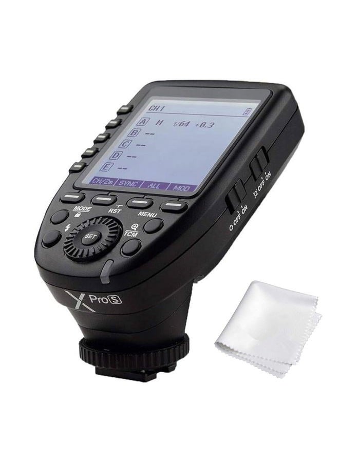 Godox Xpro-S for Sony TTL Wireless Flash Trigger 1/8000s HSS TTL-Convert-Manual Function Large Screen Slanted Design 5 Dedicated Group Buttons 11 Customizable Functions - Image 1