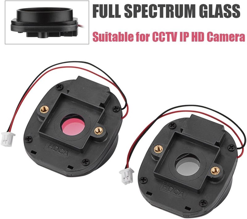 Serounder فلتر IR Cut، 2 قطع/عبوة حامل عدسة CS مزدوجة مع مفتاح نهار وليل لكاميرا CCTV IP - Image 4