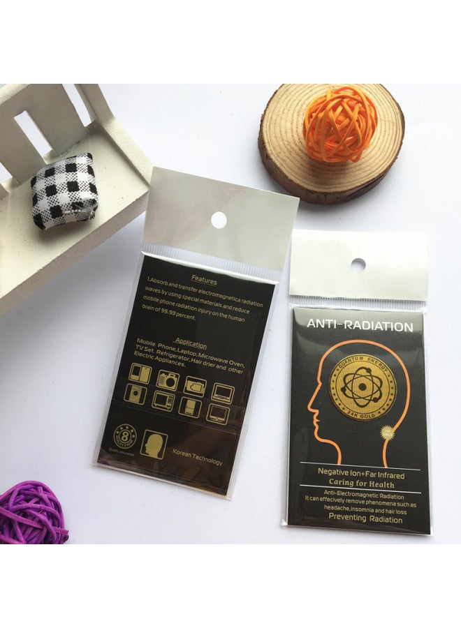 Good Sale 24K Satellite Radiation Mobile Phone Stickers Pregnant Women Computer Radiation Electromagnetic Stickers-Color:Packing 2 - Image 2