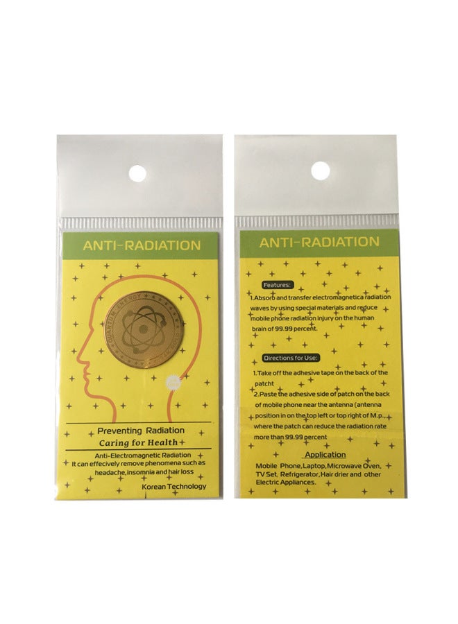 Good Sale 24K Satellite Radiation Mobile Phone Stickers Pregnant Women Computer Radiation Electromagnetic Stickers-Color:Packing 2 - Image 1