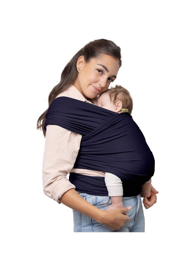 boba Wrap Baby Carrier, Navy Blue - Original Stretchy Infant Sling, Perfect for Newborn Babies and Children up to 35 lbs - Image 1