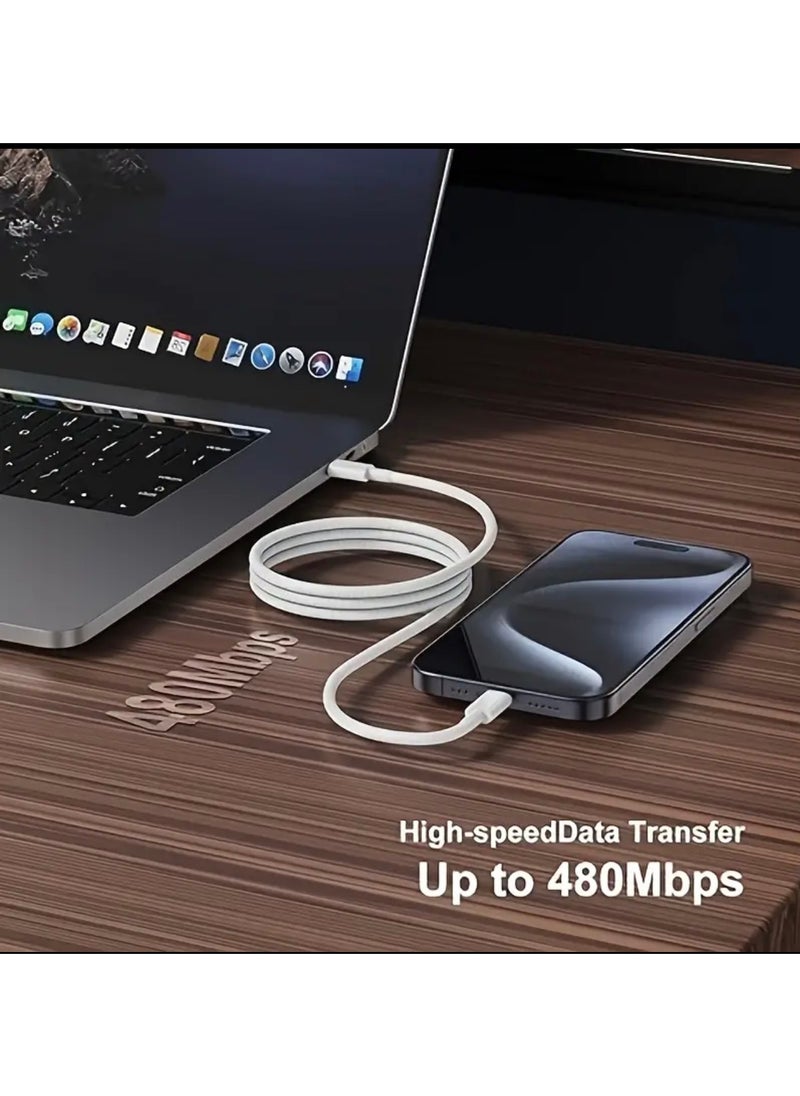 iPhone fabric cable, (USB C to USB C) Type C to Type C, iPhone 15/15Plus/15Pro/15ProMax