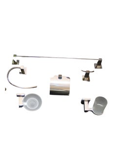 DULEX 6-piece bathroom accessory set  - Image 1