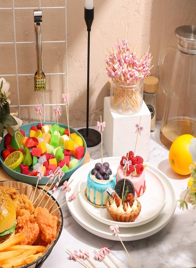 كويكاي مجموعة كويكاي من 100 قطعة من أعواد تزيين الكوكتيل الوردية، مثالية لتزيين الكب كيك، وحفلات استقبال المولود، وحفلات الزفاف، وأعياد الميلاد، والمناسبات ذات الطابع الوردي، وحفلات توديع العزوبية. - Image 3