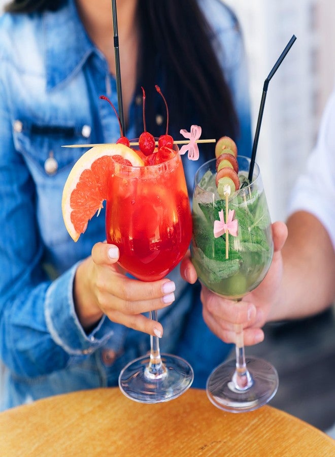 كويكاي مجموعة كويكاي من 100 قطعة من أعواد تزيين الكوكتيل الوردية، مثالية لتزيين الكب كيك، وحفلات استقبال المولود، وحفلات الزفاف، وأعياد الميلاد، والمناسبات ذات الطابع الوردي، وحفلات توديع العزوبية. - Image 4