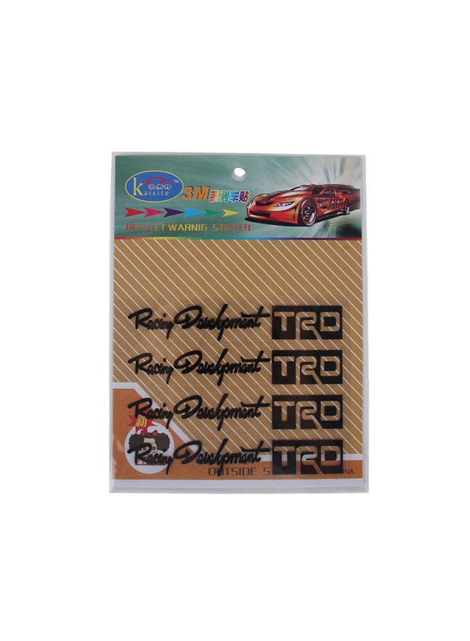 NIBEMINENT 4-Piece 3M Series Car Plastic Reflect Warning Sticker Outside - Image 1