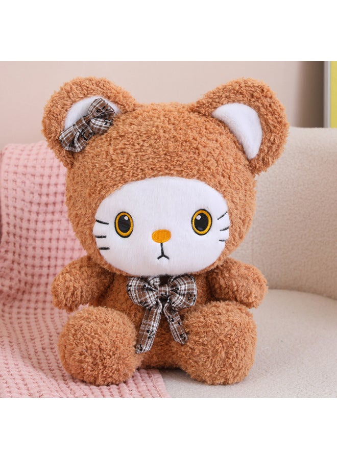 Plush Toy 15 Inch Large Doll Wedding Sprinkling Doll Gift Children Girl Doll Bear-Color:Transform Into Kt Cat-Height:45-60cm - Image 1