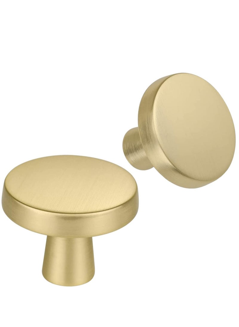 MIXDE 10 Pack Solid Brass Cabinet Knobs Diameter - Image 1