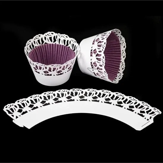 Alsepeteavm Cupcake Edge Lace - Wide Lace White - 10 Pieces