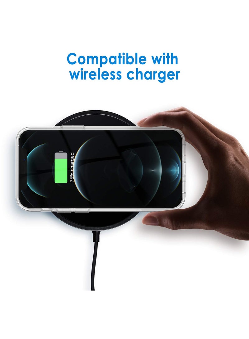 جي تيك حافظة لهاتف آيفون 12 برو ماكس 6.7 بوصة غير صفراء مقاومة للصدمات غطاء خلفي مضاد للخدش شفاف - Image 4