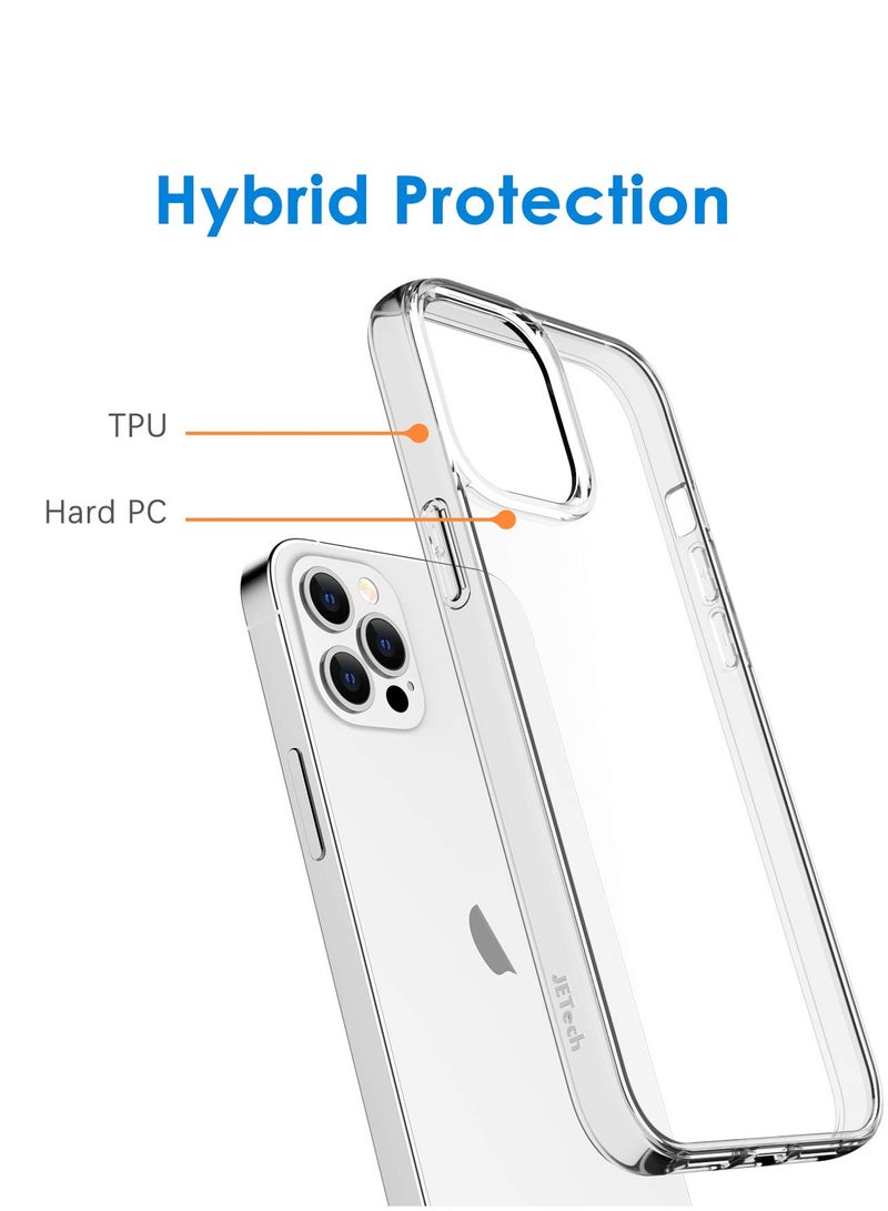 جي تيك حافظة لهاتف آيفون 12 برو ماكس 6.7 بوصة غير صفراء مقاومة للصدمات غطاء خلفي مضاد للخدش شفاف - Image 3