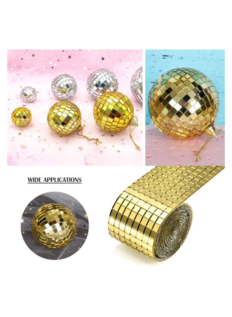 إكسفور صفائح فسيفساء ذاتية اللصق بمرآة ، ملصق زجاجي مربع صغير من بلاط الفسيفساء قابل للإزالة ملصق مضاد للماء لتزيين الحرف اليدوية والديكورات الداخلية ، وصنع البطاقات ، وسكرابوكينغ ، وفن الكولاج (مجلدين) - Image 2