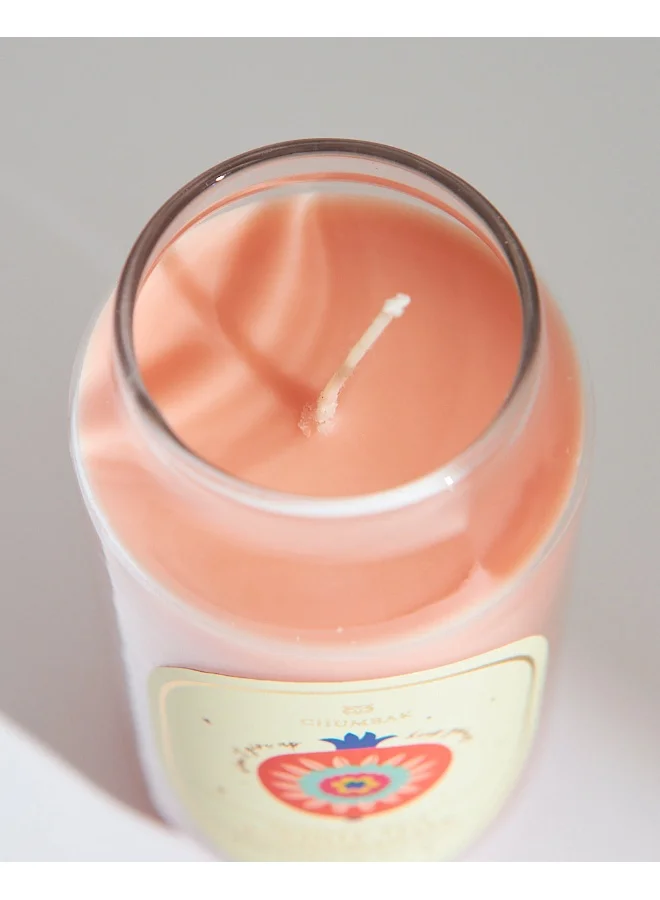 Chumbak White Tea & Pomegranate Soy Wax Candle