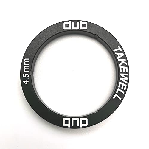 takewell Dub Bottom Bracket Spacer for SRAM Dub Bottom Bracket Installation, Aluminum, Black, 1 PCS, Width: 4.5 mm. The Aluminum Alloy Spacer Replaces Plastic Spacer. - Image 1